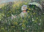 Claude Monet Dans la prairie France oil painting artist